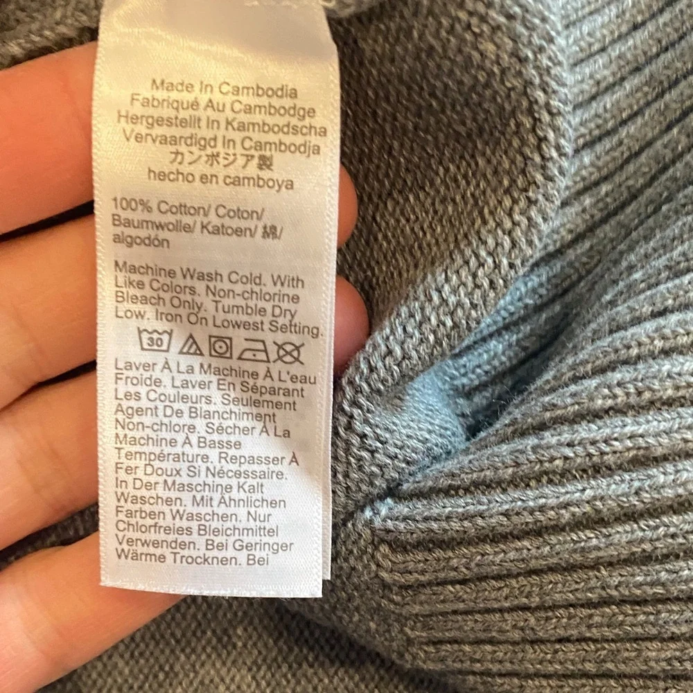 J. Crew Heather Gray Crewneck Sweater